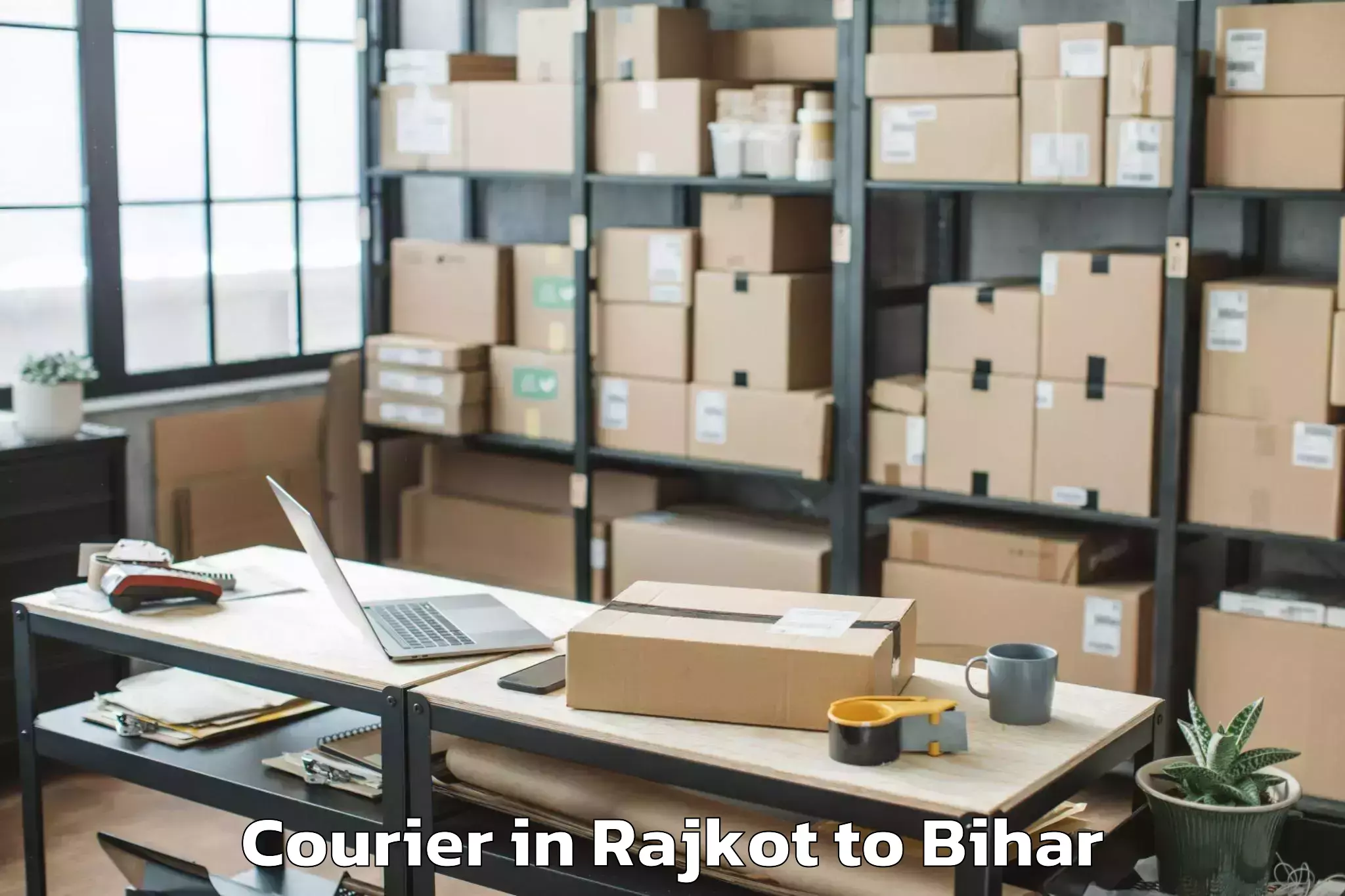 Easy Rajkot to Nautan Courier Booking